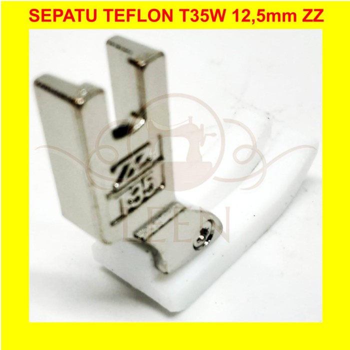 Sepatu Teflon T35W 12,5 mm Belah Tengah Mesin Jahit High Speed LEEN