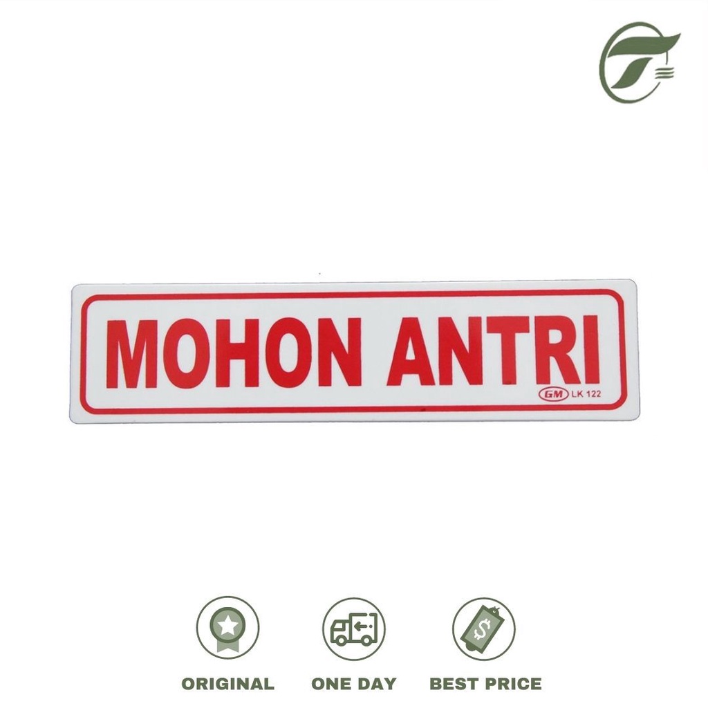 

PLAKAT KECIL MOHON ANTRI GM 3880010419 LK 122 (5X20CM)