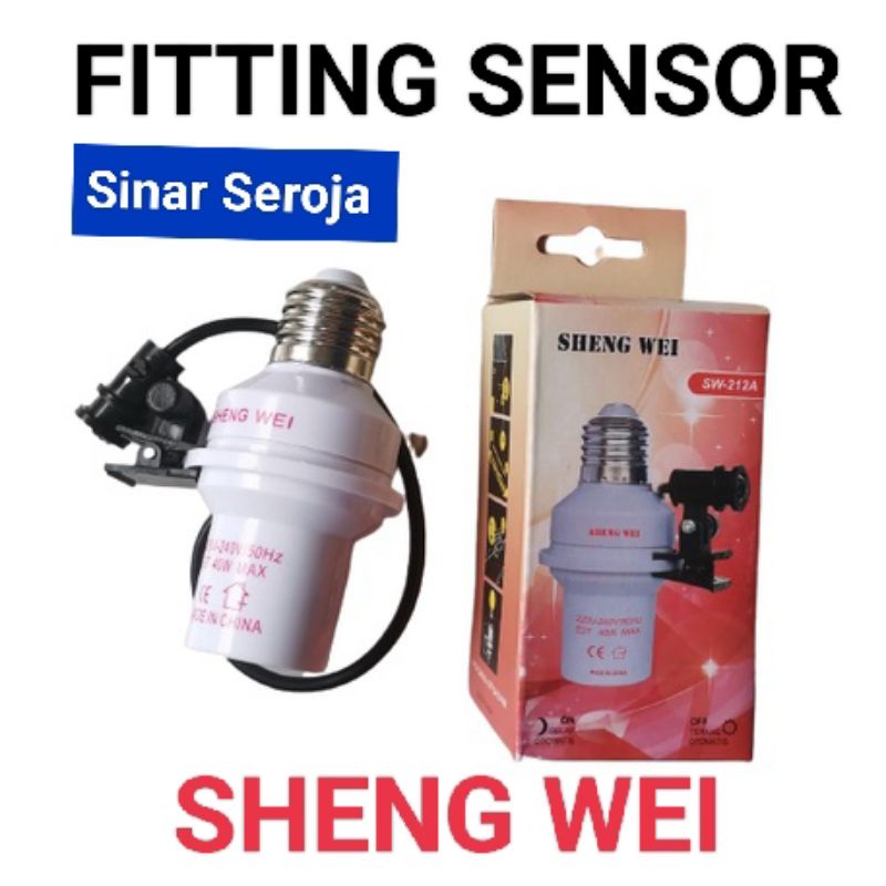 Fitting Sensor Cahaya Sheng Wei / Fitting Lampu Sensor Winglock WL - 212