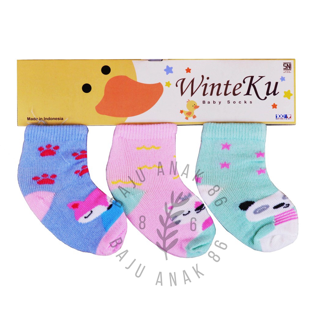 Pilih Motif Kaos Kaki Bayi 3in1 Winteku - 022.4159