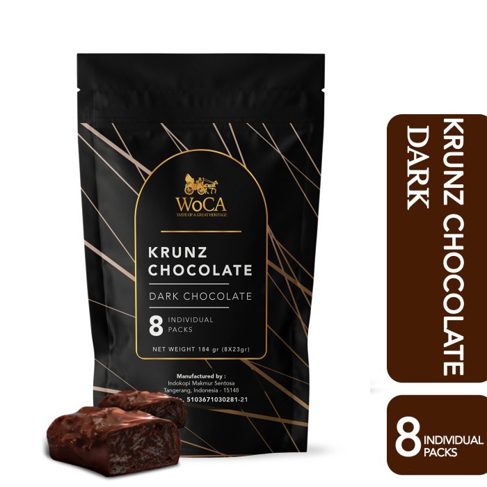 

Special WoCA Krunz Chocolate Dark 8 individual packs Terbaru