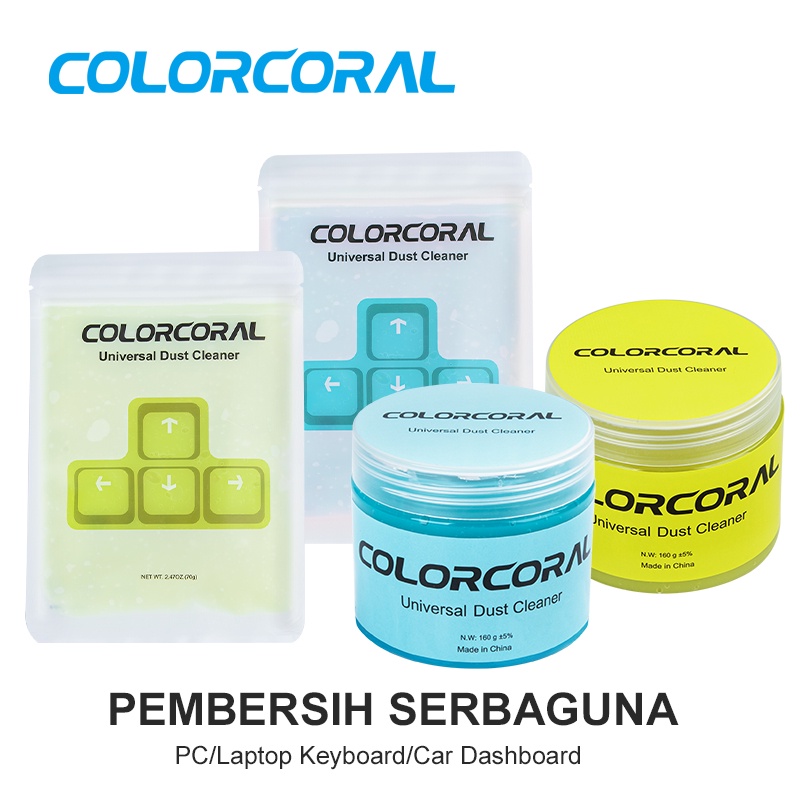 ColorCoral Cleaning Gel Slime Keyboard Cleaner Pembersih Keyboard Laptop Cleaning Kit Office Electronics PC Laptop Pembersih Serbaguna