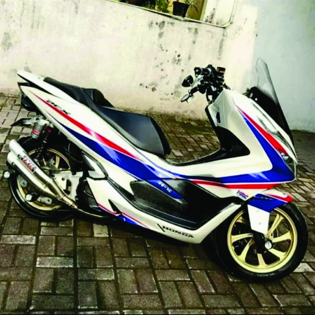 STRIPING HONDA PCX CUTTING STICKER NEW DESIGN bmw 1