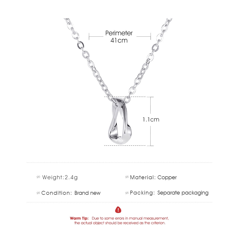 Kalung Segitiga Minimalis Rantai Berongga Gelombang Mode Berongga Hadiah Ulang Tahun Pacar Perempuan
