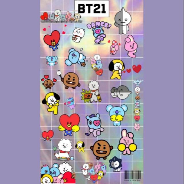 

STIKER BT21 TERMURAH✅✅ + FREE GIFT STIKER‼⭕