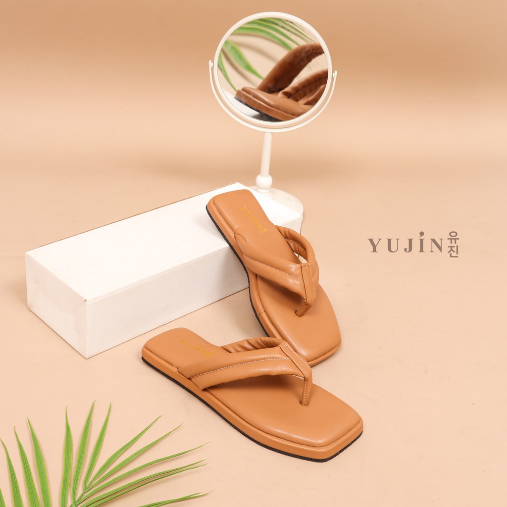 YUJIN Sandal Teplek Wanita Ayumi Korean Fashion Sandals