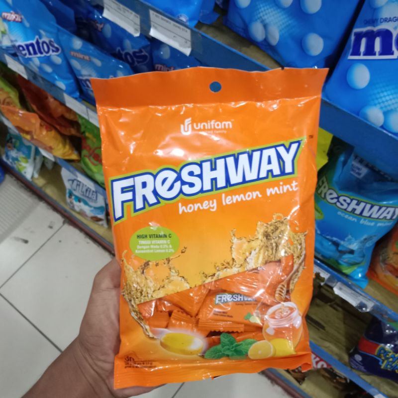 

Yummer l Permen Freshway Honey Lemon mint Candy Bag