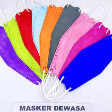 Masker DEWASA / KF94  WARNA / KF 94 Korea Mask isi 10pcs  / KEMENKES termurah