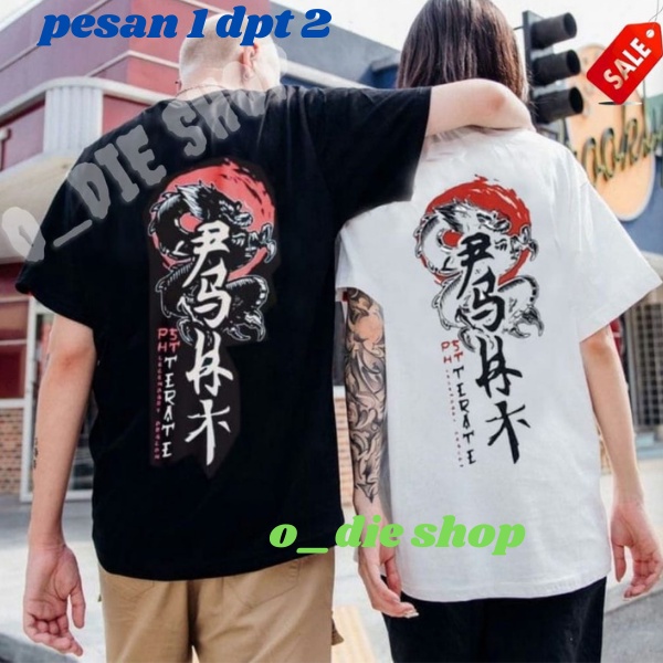 Murah Lebay-1 set (pria+wanita)baju Kaos Couple Desain Jepang/kaos Distro Murah/baju kaos distro ter