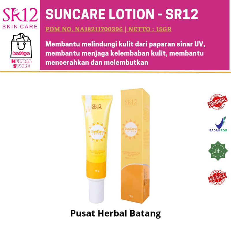 SUNCARE SR12 / SUN CARE SR12 SKINCARE / SUN BLOCK SPF 25++ / ANTI MATAHARI / ANTI KULIT BELANG / SUNBLOK WAJAH