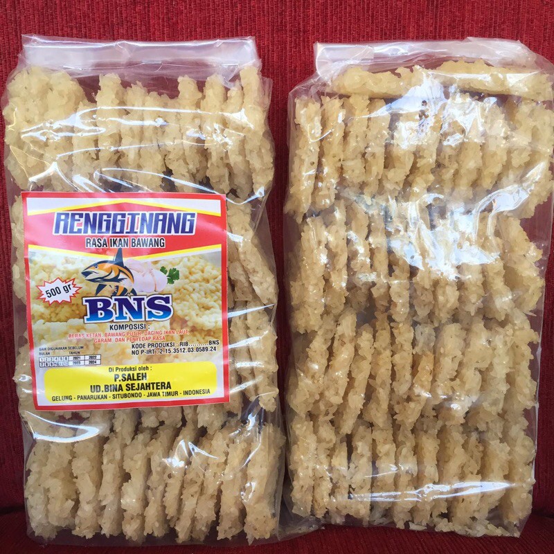 

RENGGINANG IKAN BAWANG PAK SHOLEH SITUBONDO 500 Gram / GROSIR / FREE BUBBLEWRAP KEMASAN BARU