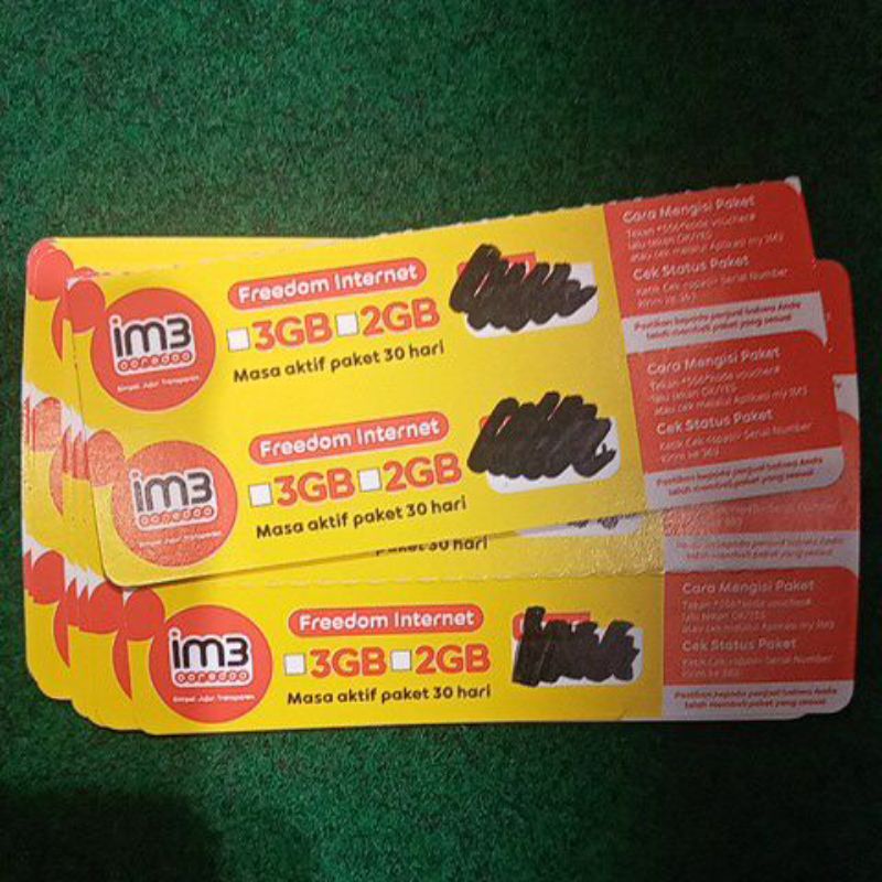 Indosat Im3 Ooredoo freedom internet 3GB 30hari