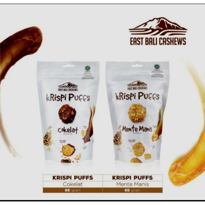 

East Bali Cashews Krispi Puffs Cokelat & mente manis