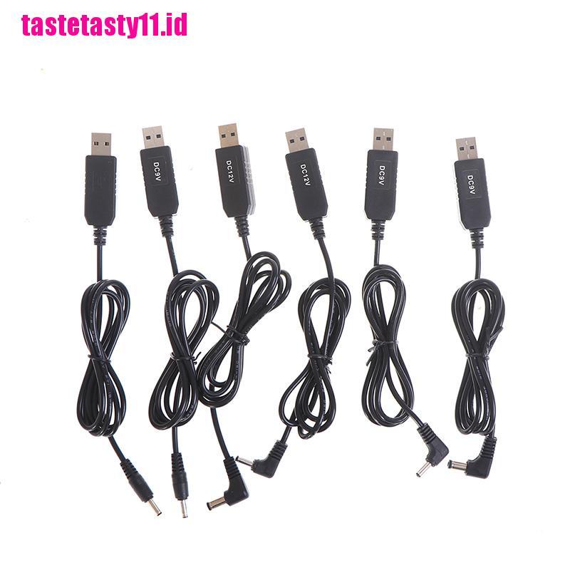 Kabel Adapter Step UP power boost line USB DC 5V Ke 9V 12V 3.5x1.35mm