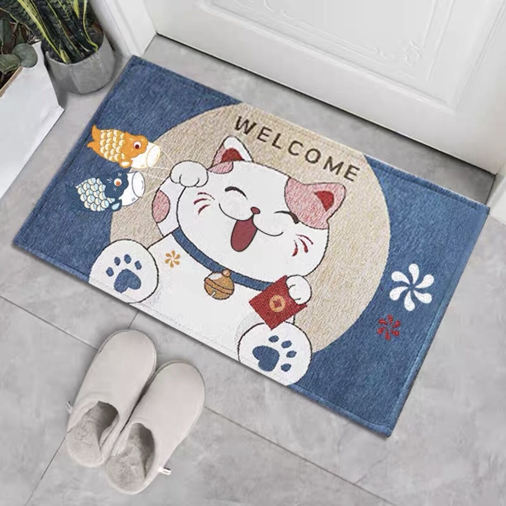 (Motif 26-50) Keset Kaki Anti Slip Karakter 40x60/Keset Alas Lantai Kamar Tidur Rumah Dapur Anti Selip