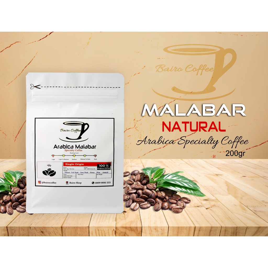 

KOPI ARABIKA MALABAR NATURAL 200 GRAM BIJI DAN BUBUK
