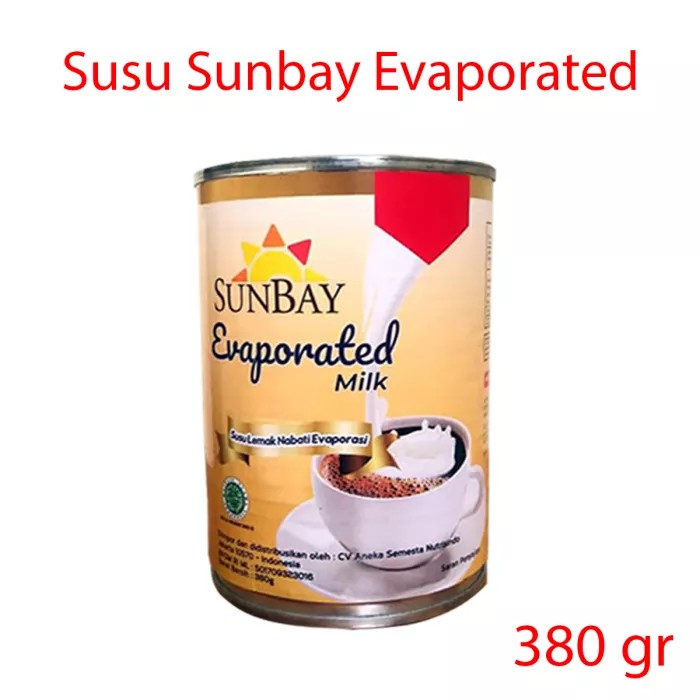 

Susu Evaporasi Sunbay Evaporated Milk/Susu Evaporasi 380gram/Susu Cair MURAH