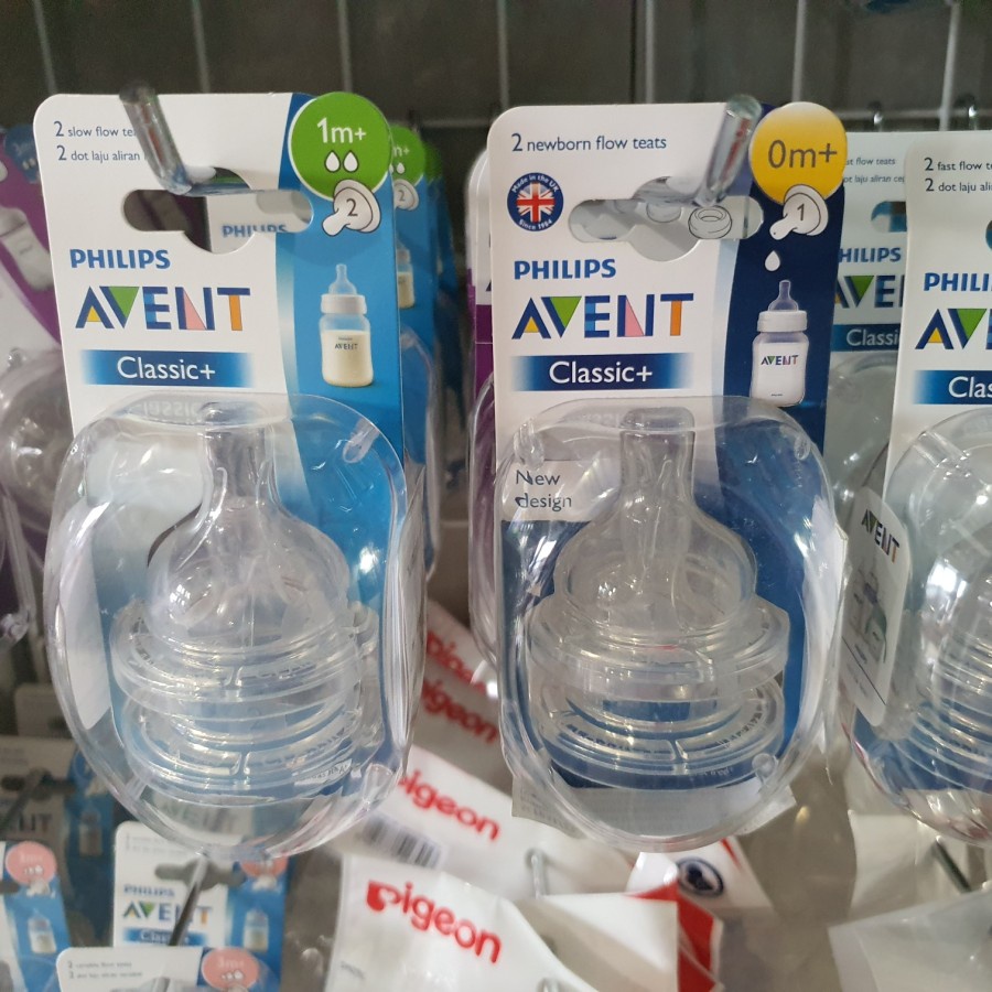 Original Philips Avent Nipple Classic isi 2/ Dot Botol Susu Avent