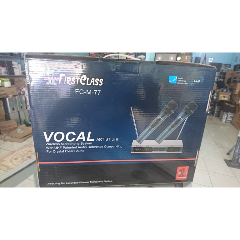 Mic wireless FIRST CLASS 77 2bh mic BERKUALITAS PREMIUM digital UHF