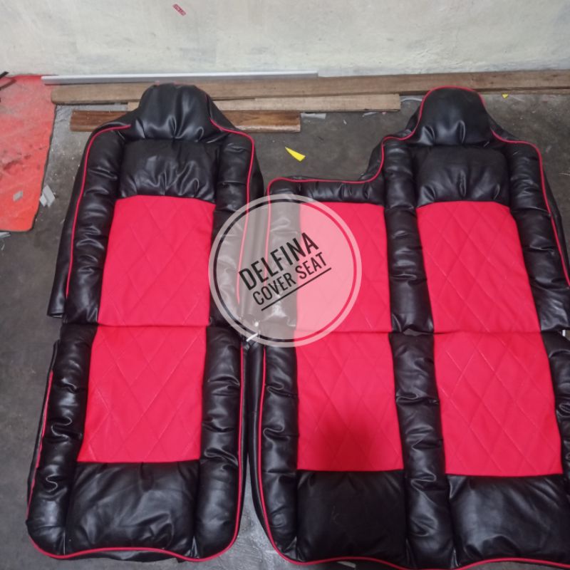 sarung jok MBTECH buat canter ragasa dyna dutro elf macan dll model sofa free sarung setir + tempat 