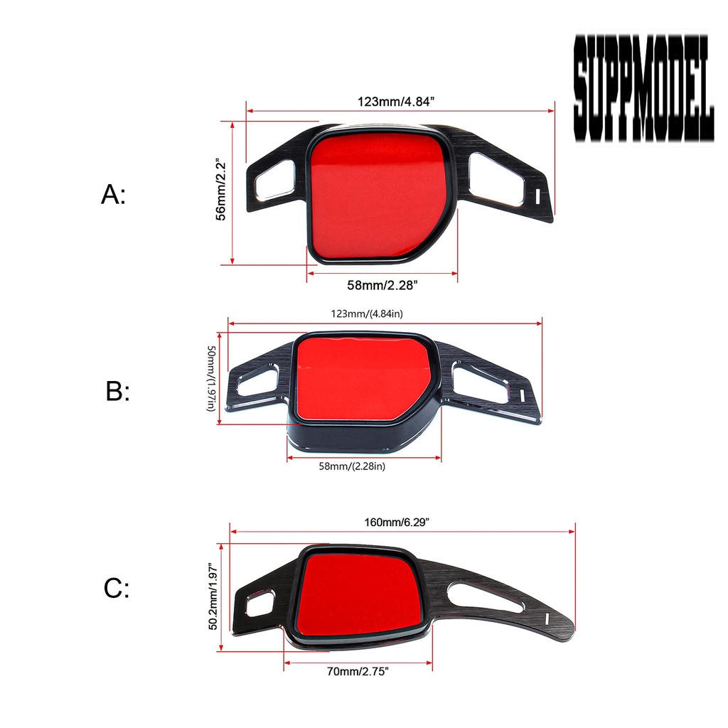 1 Pasang Cover Setir Mobil Pengganti Bahan Aluminum Alloy Untuk Audi A1-A7 / Q5