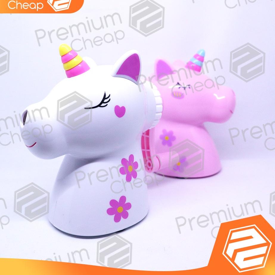 

Borong Laris [1 PC] Serutan Pensil Putar Unicorn Xiaolingjing Sharpener