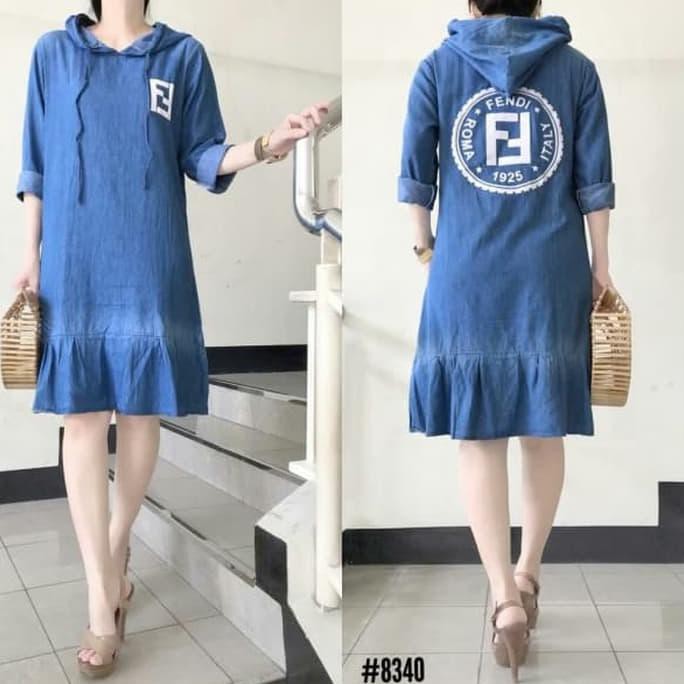 New Baju Dress Rok Wanita Cewek Pendek Bahan Jeans Levis Motif Terbaru "HARGA PROMO"