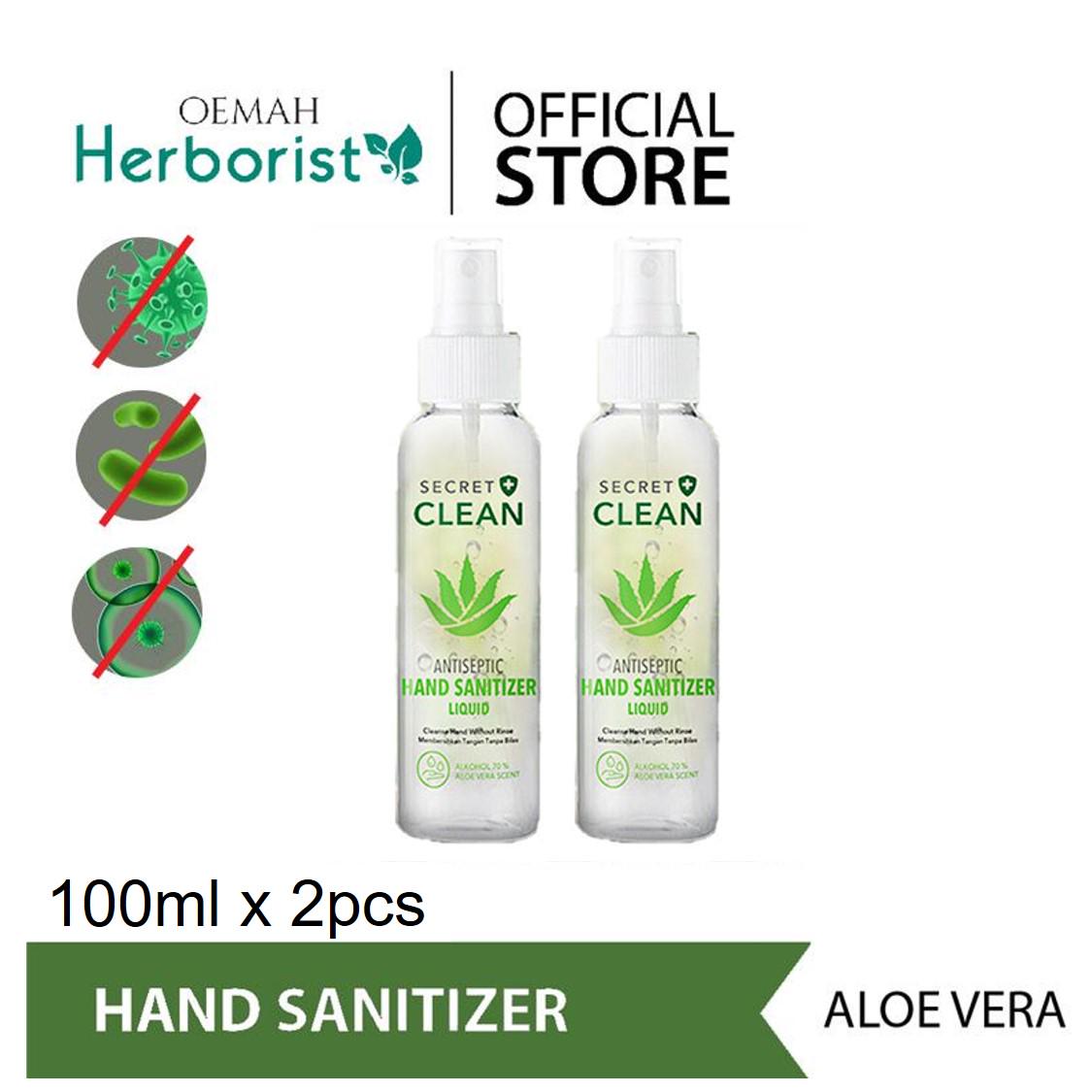 Secret Clean Hand Sanitizer - 100 ml Spray x2 | Shopee