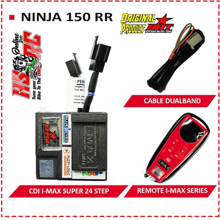 CDI Racing BRT IMAX SUPER 24 STEP Kawasaki NINJA 150 RR 2 Tak Harian Balap Tune Up CDINinja 150 RR