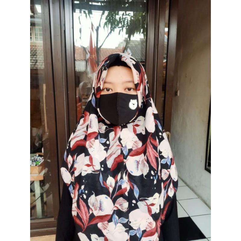 Hijab Vine / Kerudung segi empat Vine