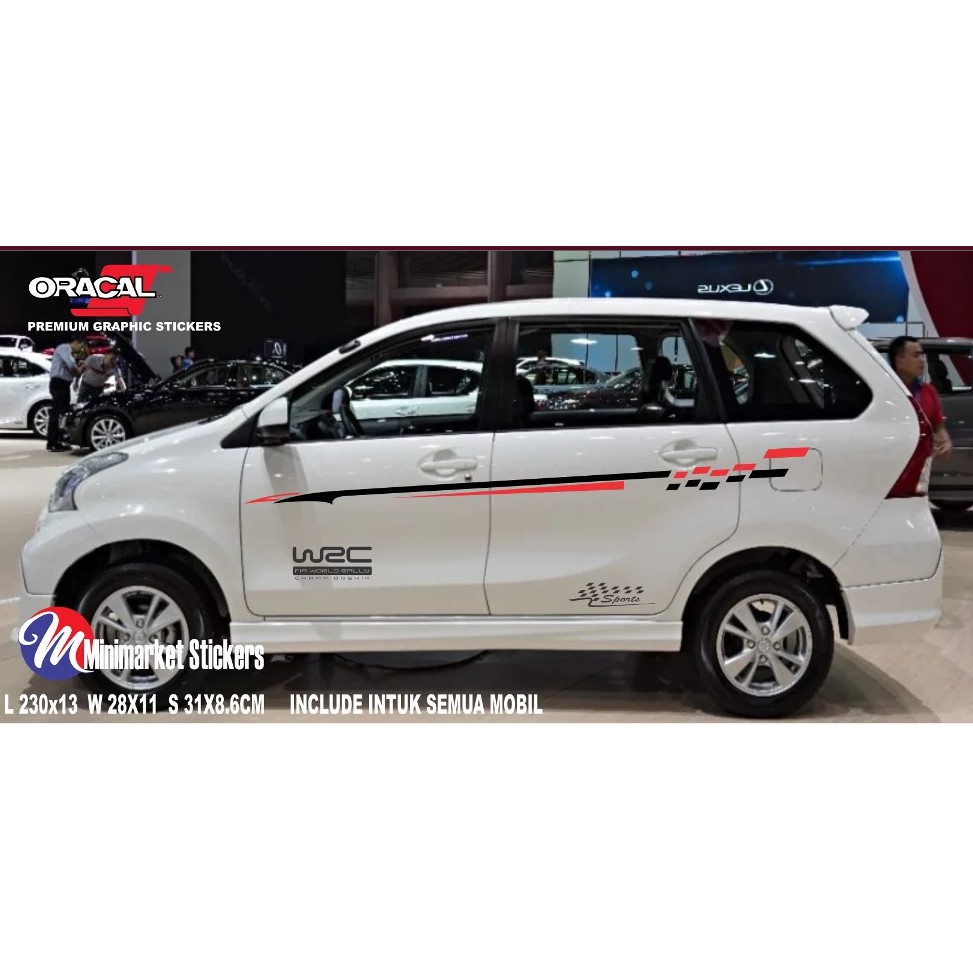 Stiker Mobil Stripe Llist Premium Avanza Xenia Ertiga Calya Sigra Grand Livina Expander Universal