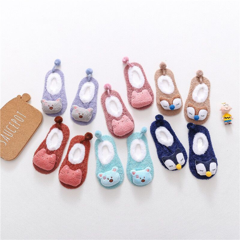 TSC - Kaos Kaki Prewalker Korea Kaos Kaki Bulu Anak Kaos Kaki Binatang Baby Sock