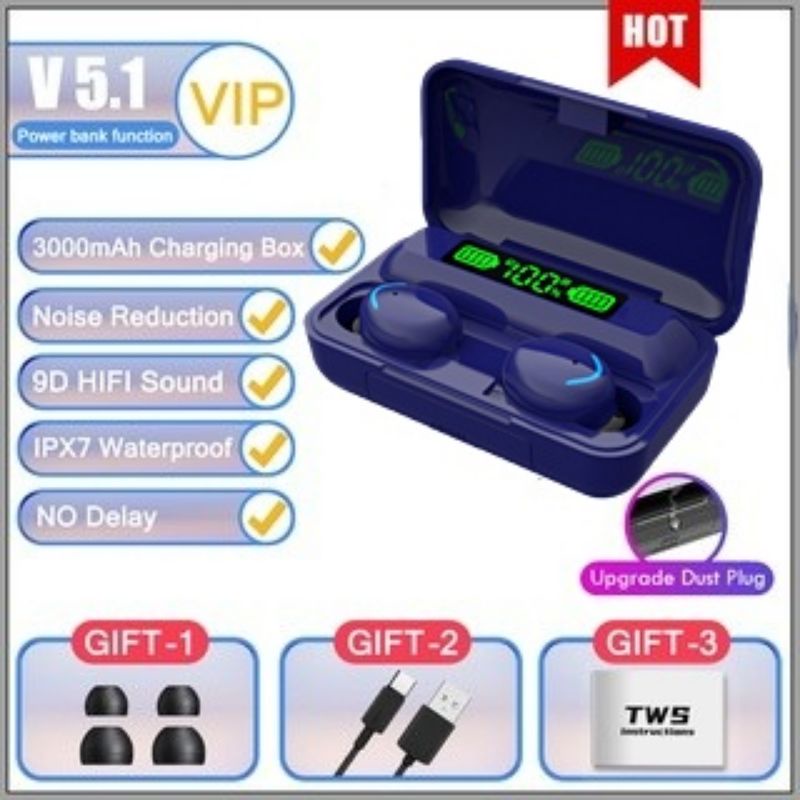 headset bluetooth+powerbank 2200mah