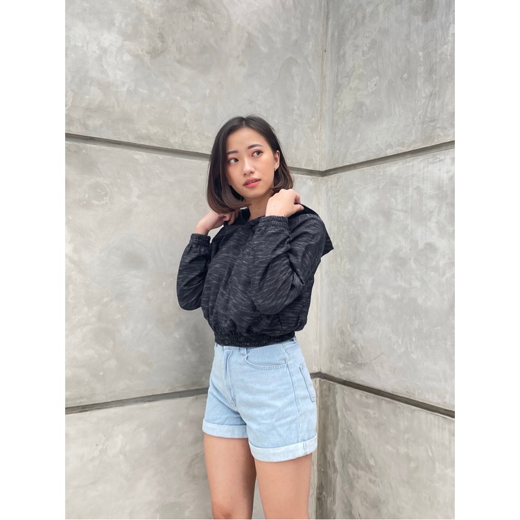 Kadaka T-0346 Hoodie Crop Sporty