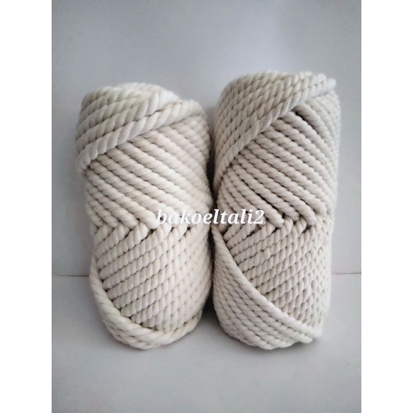 500GR : 6mm, 8mm, 10mm,12mm, TALI KATUN MACRAME