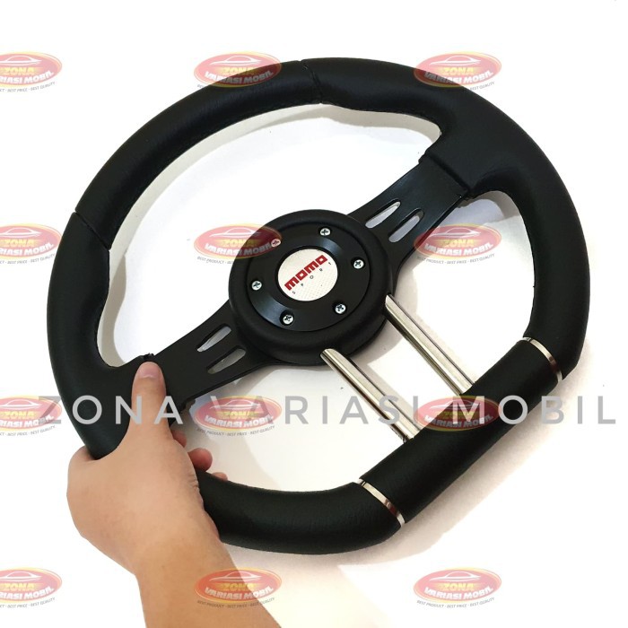 Steer Setir Stir Racing Mobil NEW ISOTTA 14 INCH HITAM MOMO LIMITED