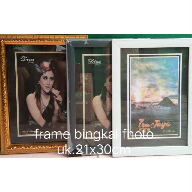Frame bingkai fhoto A4 uk.21x30 cm (tanpa kaca)