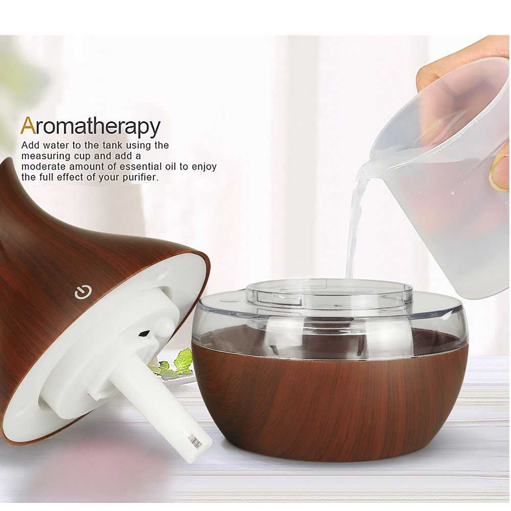 (100% BARANG ORI) JUTAOHUI Air Humidifier Aromatherapy Oil Diffuser Wood 300ml - YX-188