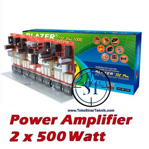 Kit Power AmplifierAmpli  2x500W + Protektor Speaker Stereo 1000W Transistor Sanken 1494/3858 ASli CT BELL ST PRO