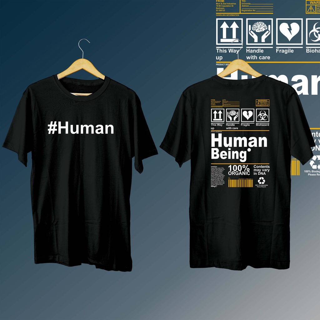 KAOS DISTRO COTTON COMBED 30S DEPAN DAN BELAKANG /TSHIRT GAMBAR DIGITAL FULLPRINT HUMAN/O NECK/LENGAN PENDEK