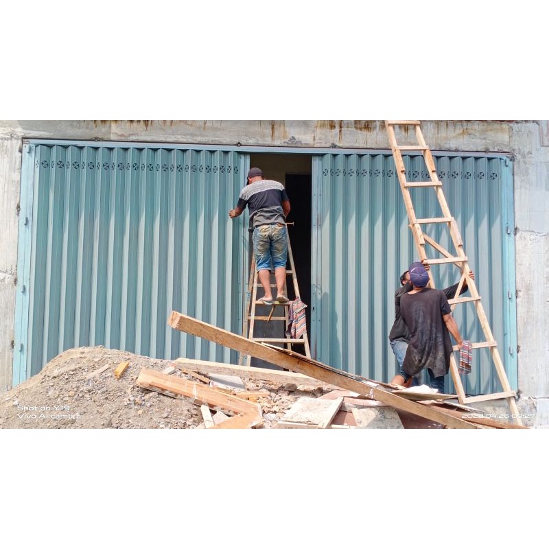 pintu besi harmonika,berkwalitas