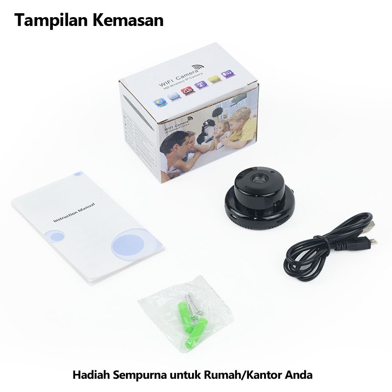Mini Camera CCTV Kamera IP WiFi Camera HD 1080P Spy Indoor Security Monitor Home Security Camera Wireless CCTV Surveillance IP Camera , Panoramic Night Vision , Sound & Human Detection , Smart Tracking , 2 Way Audio , Video Recorder-8