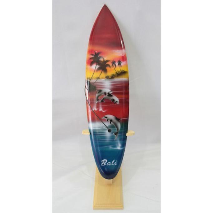 Best Produk] Hiasan Meja Pajangan Miniatur Papan Surfing Bali 40Cm