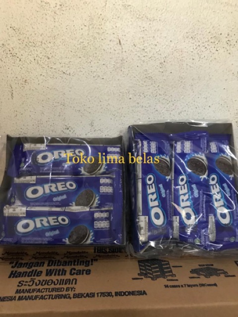 Oreo ORIGINAL isi 3 x 12 Sachet Krim VANILA 27.5 Gram.