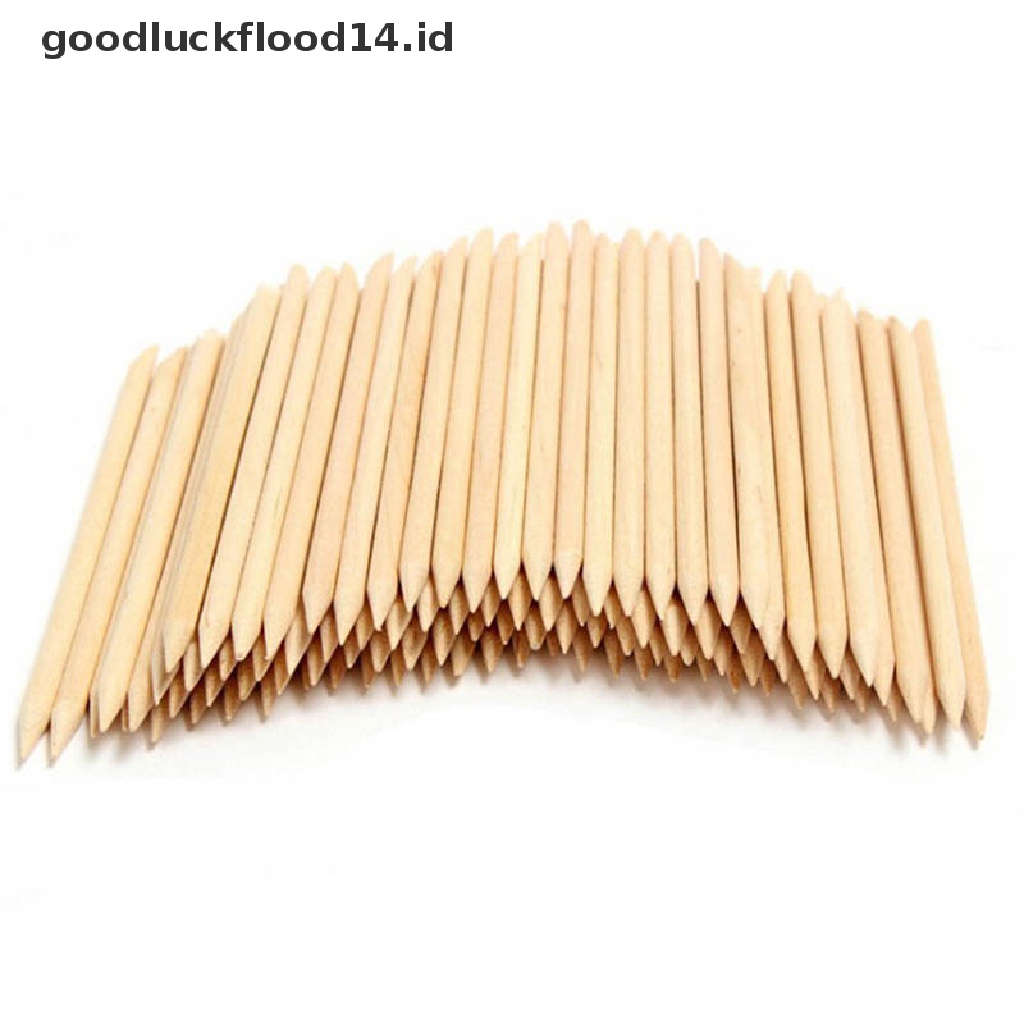 [OOID] 10pcs nail wood stick sticks cuticle pusher remover manicure pedicure care ID