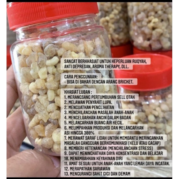 Luban menyan arab 100gram (bisa di konsumsi)