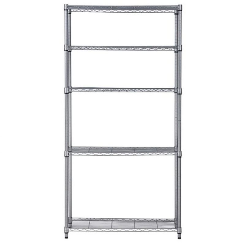 RAK SERBAGUNA KRISBOW 5 Susun 90*35*180 cm, BISA UNTUK RAK DAPUR, RAK LAUNDRY, RAK GUDANG, RAK BUKU DAN LAIN LAIN/ Rak susun krisbow shelving 5 tier silver rak susun ace hardware