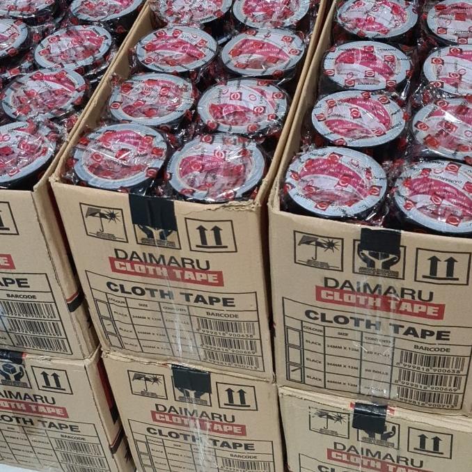 

(BISA COD) LAKBAN JILID KAIN HITAM DAIMARU 2 INCH 48 x 12 METER 1 DUS ( 60 ROLL ) TERJAMIN Kode 68