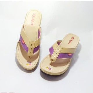  Sandal  Wedges  Wanita Jepit Murmer Ungu  Shopee Indonesia