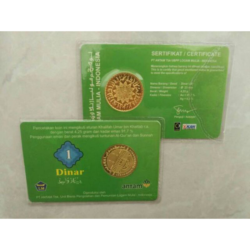 Koin Emas 1 Dinar 4,25gram